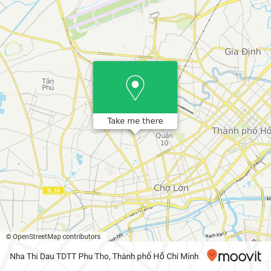 Bản đồ Nha Thi Dau TDTT Phu Tho