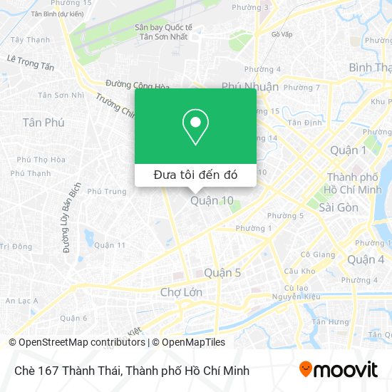 Bản đồ Chè 167 Thành Thái