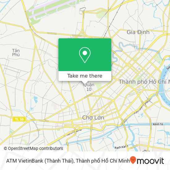 Bản đồ ATM VietinBank (Thành Thái)