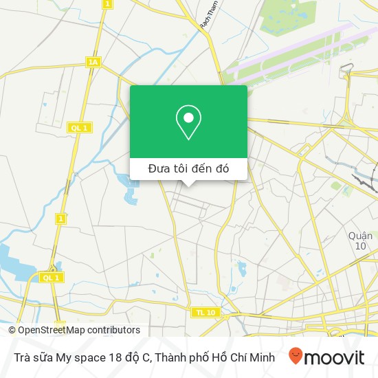 Bản đồ Trà sữa My space 18 độ C