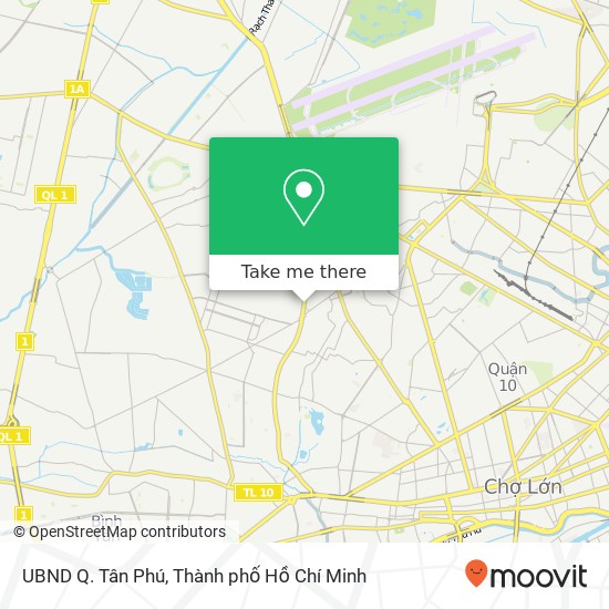 Bản đồ UBND Q. Tân Phú