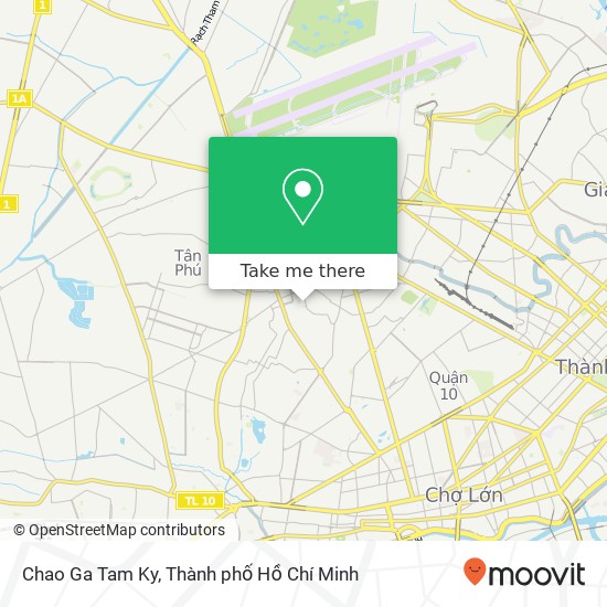 Bản đồ Chao Ga Tam Ky