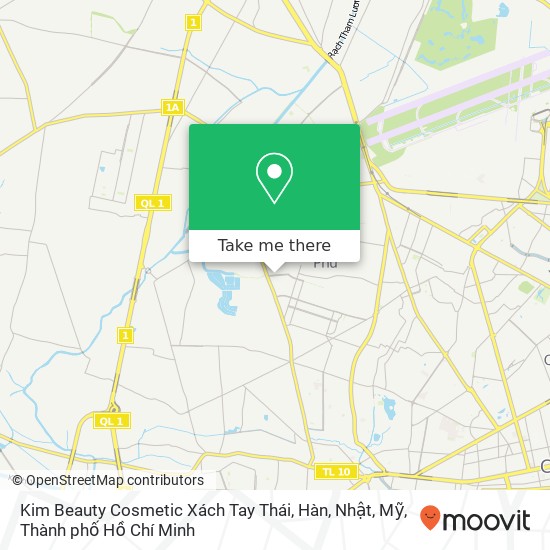 Bản đồ Kim Beauty Cosmetic Xách Tay Thái, Hàn, Nhật, Mỹ