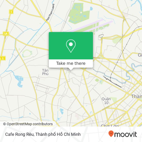 Bản đồ Cafe Rong Rêu