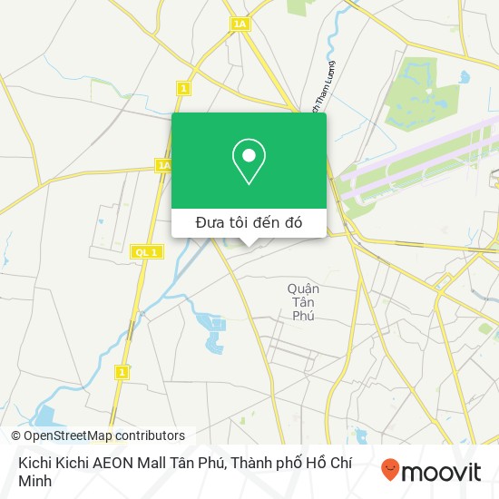 Bản đồ Kichi Kichi AEON Mall Tân Phú