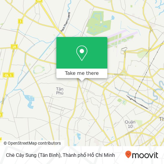 Bản đồ Chè Cây Sung (Tân Bình)