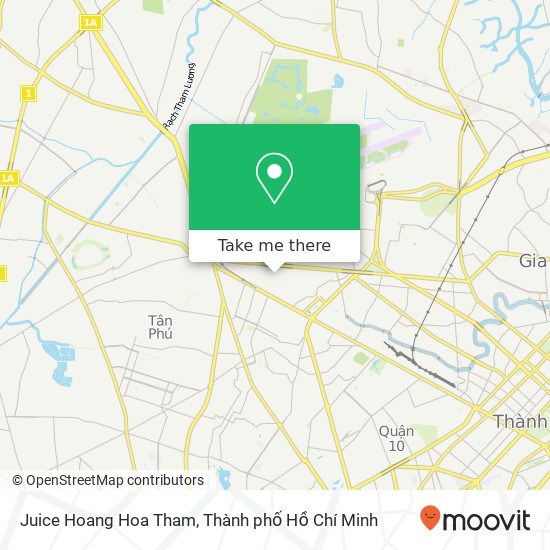 Bản đồ Juice Hoang Hoa Tham