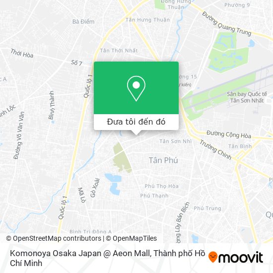 Bản đồ Komonoya Osaka Japan @ Aeon Mall