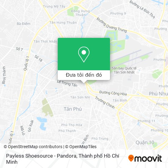 Bản đồ Payless Shoesource - Pandora