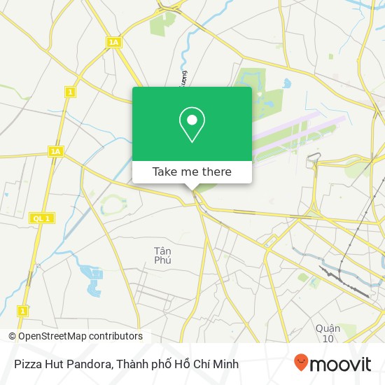 Bản đồ Pizza Hut Pandora