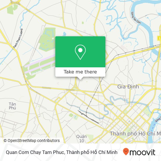 Bản đồ Quan Com Chay Tam Phuc
