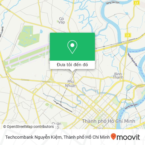 Bản đồ Techcombank Nguyễn Kiệm