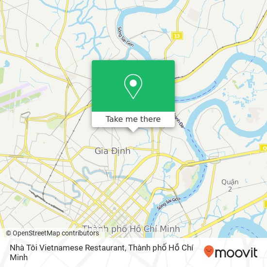 Bản đồ Nhà Tôi Vietnamese Restaurant