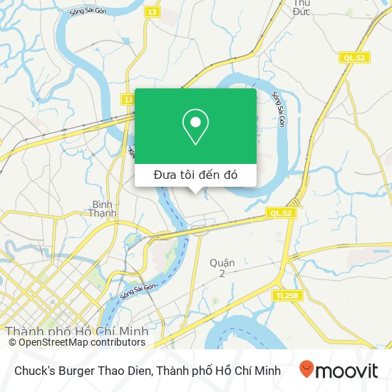 Bản đồ Chuck's Burger Thao Dien