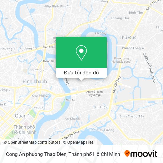 Bản đồ Cong An phuong Thao Dien