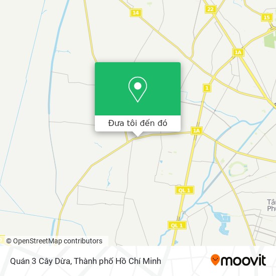 Bản đồ Quán 3 Cây Dừa