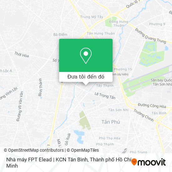 Bản đồ Nhà máy FPT Elead | KCN Tân Bình