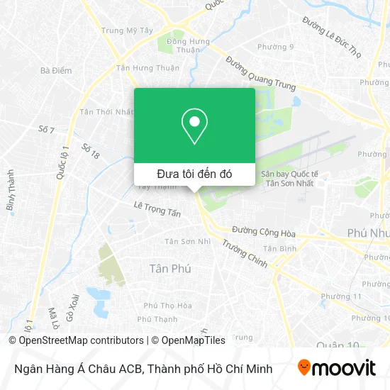 Bản đồ Ngân Hàng Á Châu ACB