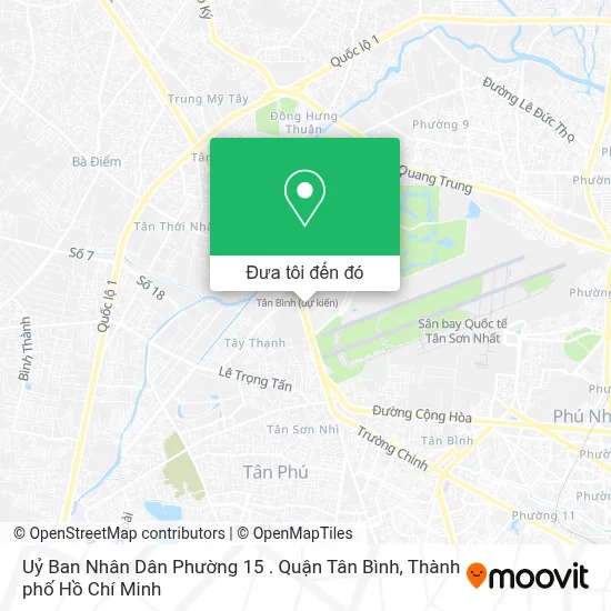 Bản đồ Uỷ Ban Nhân Dân Phường 15 . Quận Tân Bình