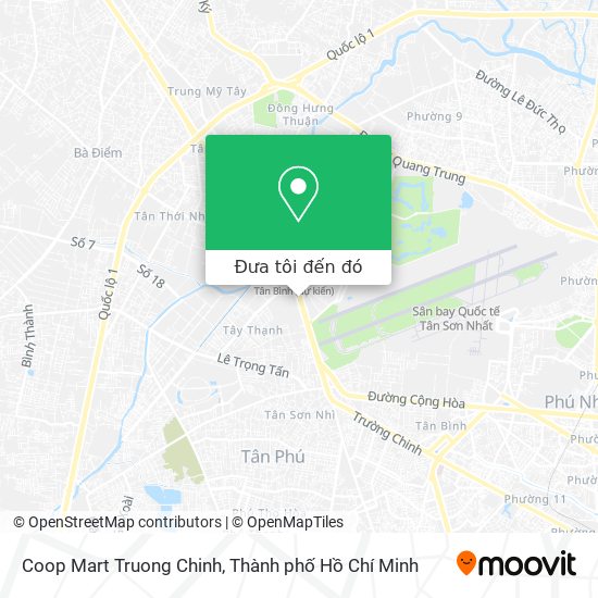 Bản đồ Coop Mart Truong Chinh