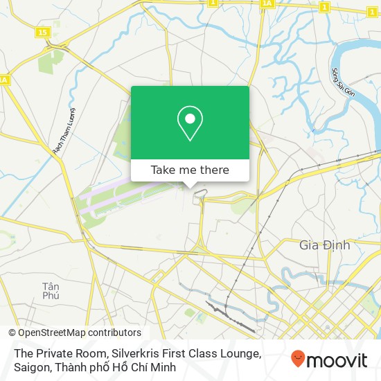 Bản đồ The Private Room, Silverkris First Class Lounge, Saigon