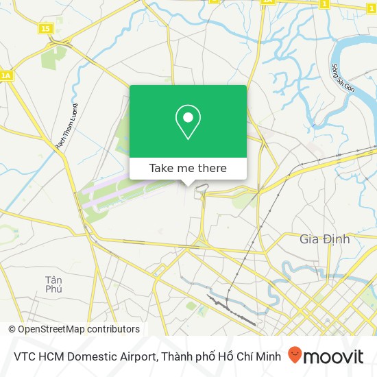 Bản đồ VTC HCM Domestic  Airport