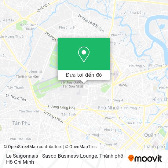 Bản đồ Le Saigonnais - Sasco Business Lounge