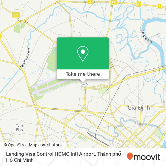 Bản đồ Landing Visa Control HCMC Intl Airport