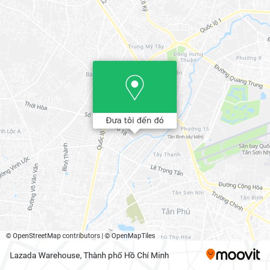 Bản đồ chỉ đường đến Lazada Warehouse Bình Tân sẽ giúp bạn đến địa điểm một cách thuận tiện nhất vào năm