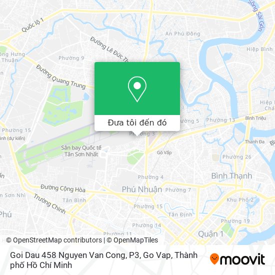 Bản đồ Goi Dau 458 Nguyen Van Cong, P3, Go Vap