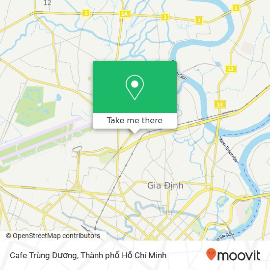 Bản đồ Cafe Trùng Dương