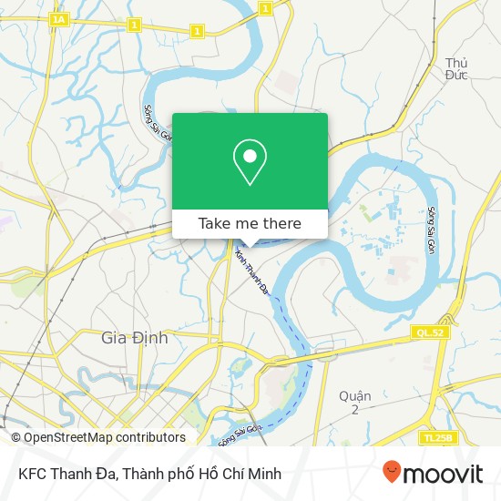 Bản đồ KFC Thanh Đa