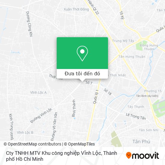 Bản đồ Cty TNHH MTV Khu công nghiệp Vĩnh Lộc