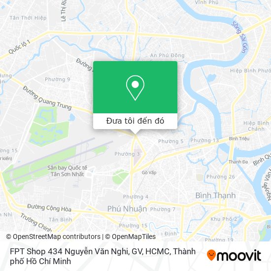 Bản đồ FPT Shop 434 Nguyễn Văn Nghi, GV, HCMC