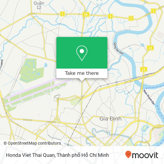 Bản đồ Honda Viet Thai Quan