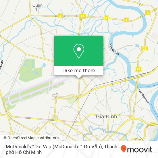 Bản đồ McDonald's™ Go Vap (McDonald's™ Gò Vấp)