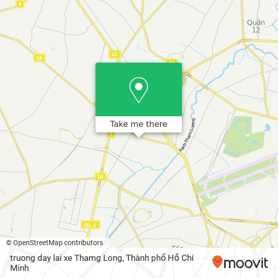 Bản đồ truong day lai xe Thamg Long