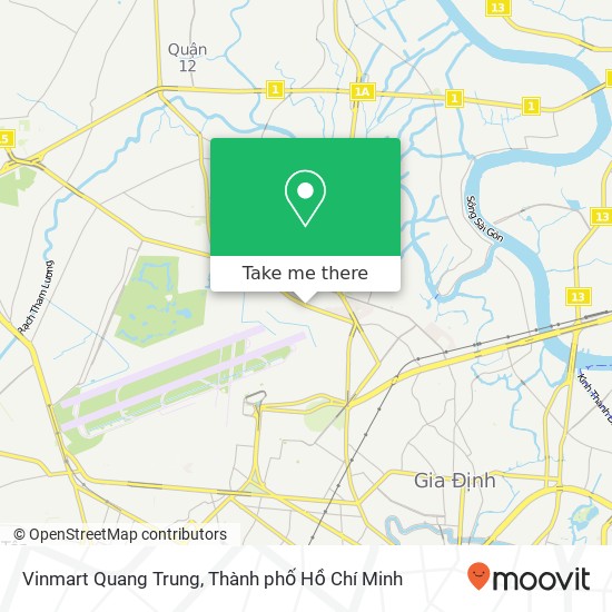 Bản đồ Vinmart Quang Trung