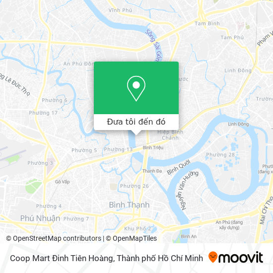 Bản đồ Coop Mart Đinh Tiên Hoàng
