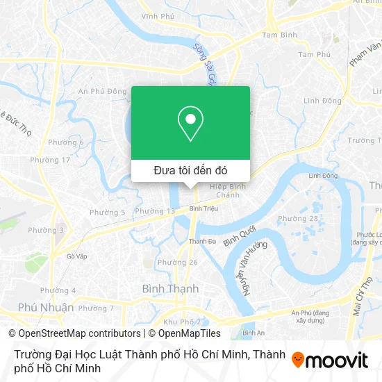 Bản đồ Trường Đại Học Luật Thành phố Hồ Chí Minh