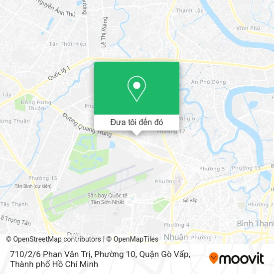 Bản đồ 710 / 2/6 Phan Văn Trị, Phường 10, Quận Gò Vấp