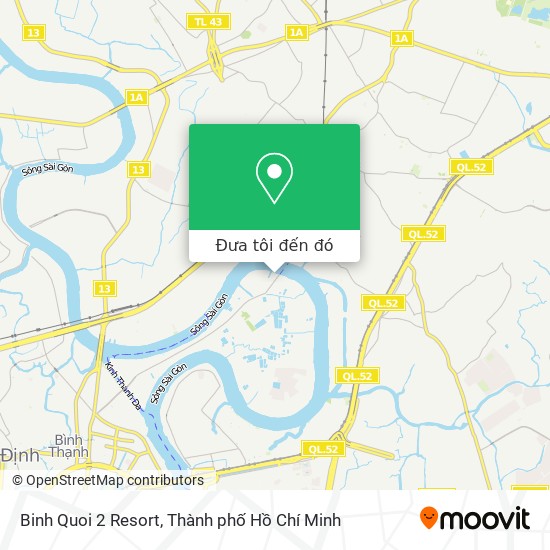 Bản đồ Binh Quoi 2 Resort