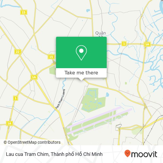Bản đồ Lau cua Tram Chim
