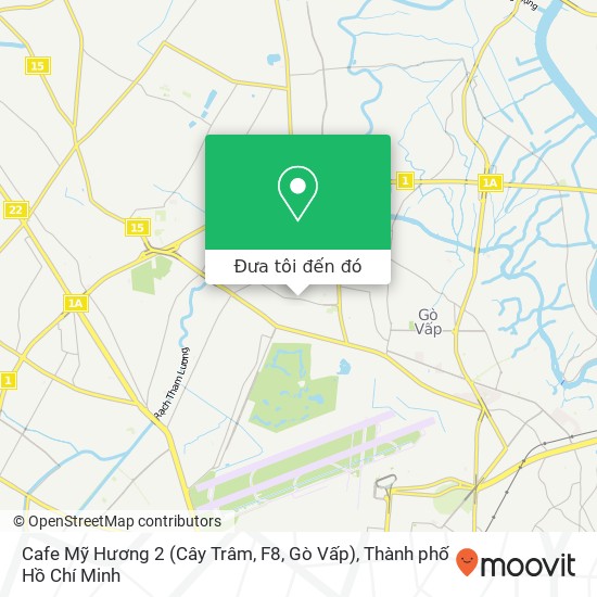 Bản đồ Cafe Mỹ Hương 2 (Cây Trâm, F8, Gò Vấp)