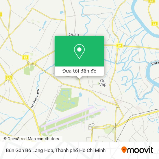 Bản đồ Bún Gân Bò Làng Hoa