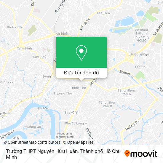 Bản đồ Trường THPT Nguyễn Hữu Huân