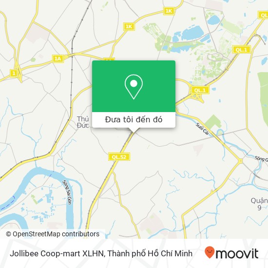 Bản đồ Jollibee Coop-mart XLHN