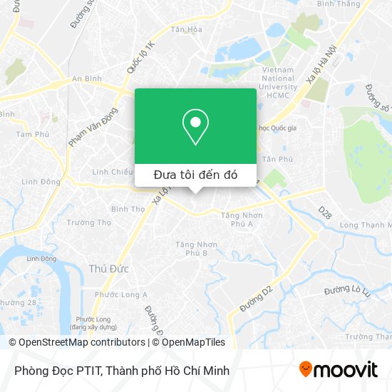 Bản đồ Phòng Đọc PTIT