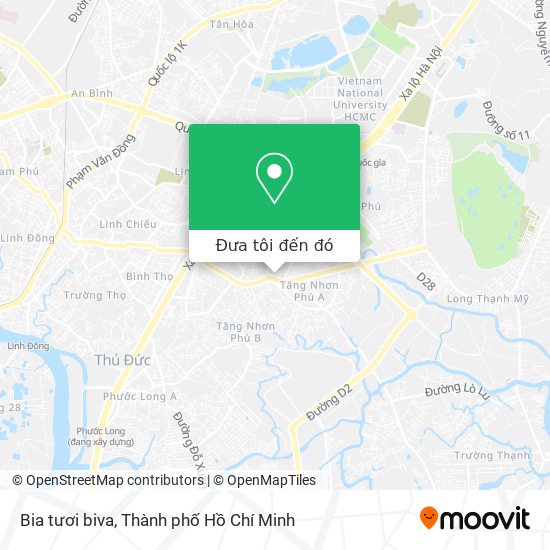 Bản đồ Bia tươi biva