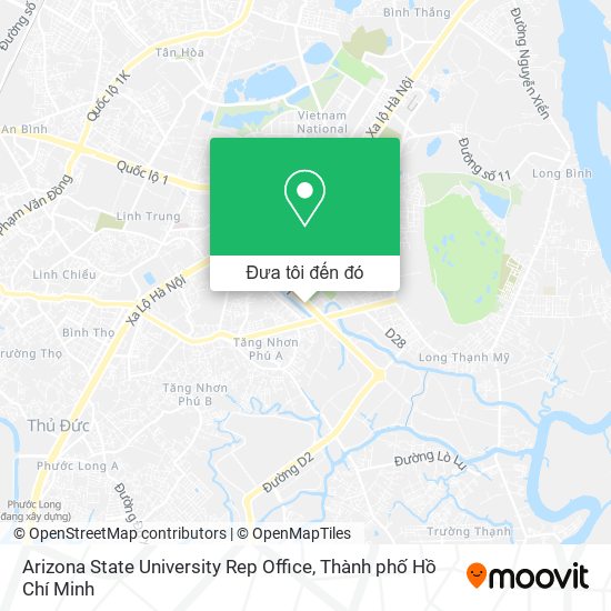 Bản đồ Arizona State University Rep Office